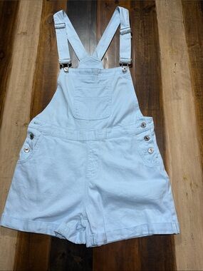 Light Blue Denim Short Overalls